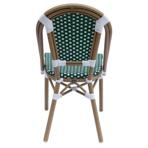 Terrassenstuhl aus Aluminium und Rattan 85 x 48 x 57 cm - Oviala