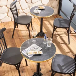 Terrassenstuhl aus Aluminium 87 x 52 x 44 cm - Oviala