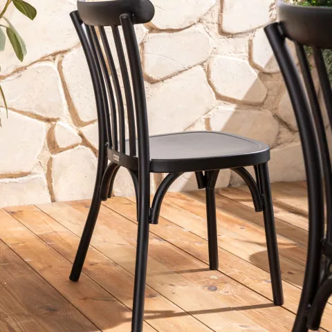 Terrassenstuhl aus Aluminium 87 x 52 x 44 cm - Oviala