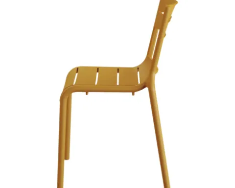 Terrassenstuhl Calor Kunststoff 55 × 49 × 82 cm stapelbar gelb