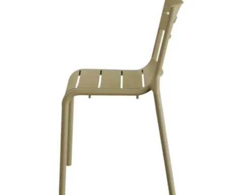 Terrassenstuhl Calor Kunststoff 55 × 49 × 82 cm stapelbar sand