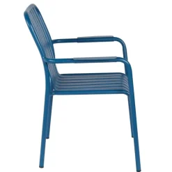 Terrassenstuhl mit Aluminiumarmlehnen 61 x 62 x 85 cm - Oviala
