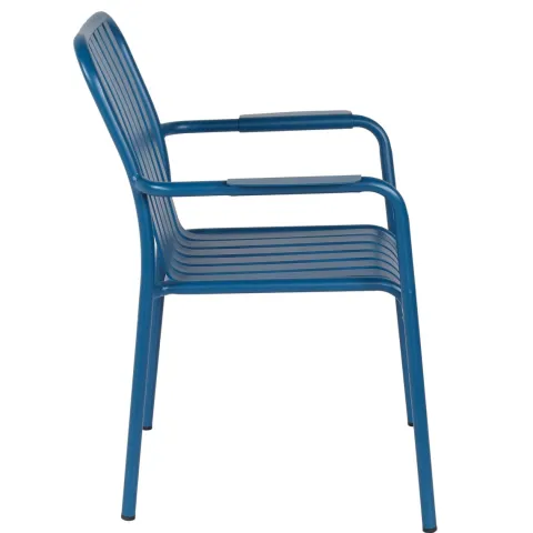 Terrassenstuhl mit Aluminiumarmlehnen 61 x 62 x 85 cm - Oviala