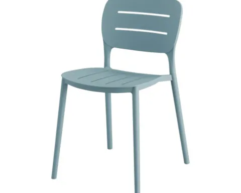 Terrassenstuhl Propi Kunststoff 46×53×79 cm stapelbar blau