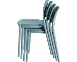 Terrassenstuhl Propi Kunststoff 46×53×79 cm stapelbar blau