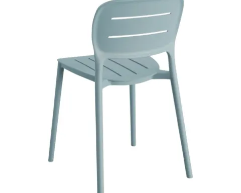 Terrassenstuhl Propi Kunststoff 46×53×79 cm stapelbar blau