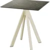 Terrassentisch Infinity Midnight Marble eckig Edelstahl, HPL 70×70×73,2 cm sand
