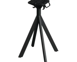 Terrassentisch Infinity Moonstone rund Edelstahl, HPL Ø 70 cm schwarz