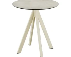 Terrassentisch Infinity Moonstone rund Edelstahl, HPL Ø 70 cm sand