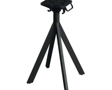 Terrassentisch Infinity Tropical Wood eckig Aluminium, HPL 70×70×73,2 cm schwarz