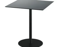 Terrassentisch Urban eckig Edelstahl, HPL 70×70×73,2 cm schwarz