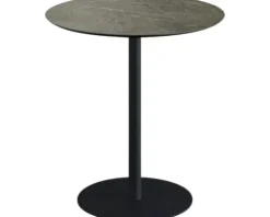 Terrassentisch Urban Midnight Marble rund Edelstahl, HPL Ø 70 cm schwarz