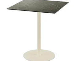 Terrassentisch Urban Midnight Marble eckig Edelstahl, HPL 70×70×73,2 cm sand