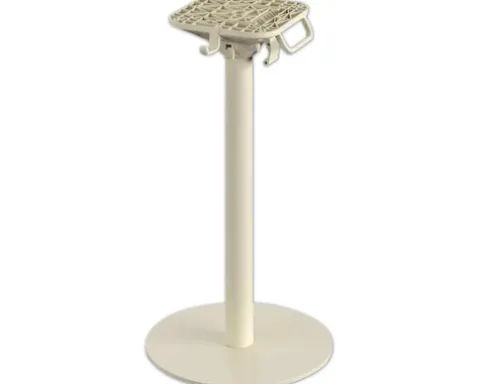 Terrassentisch Urban Midnight Marble rund Edelstahl, HPL Ø 70 cm sand