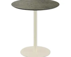 Terrassentisch Urban Midnight Marble rund Edelstahl, HPL Ø 70 cm sand