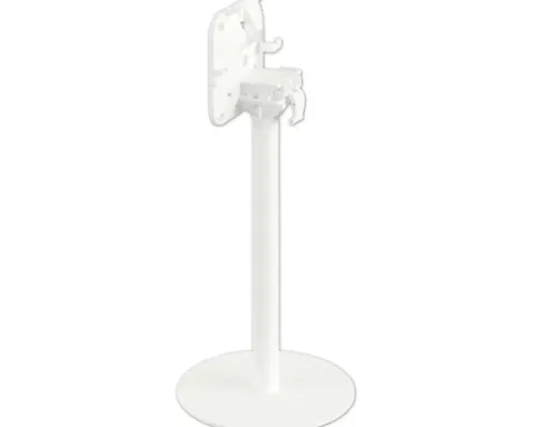 Terrassentisch Urban Midnight Marble rund Edelstahl, HPL Ø 70 cm weiß