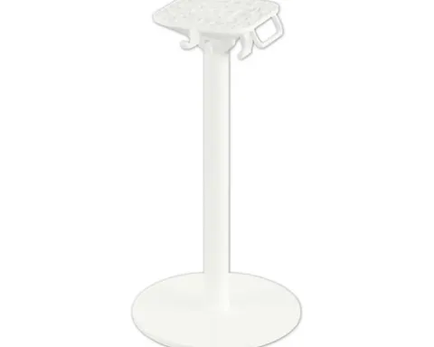 Terrassentisch Urban Moonstone rund Edelstahl, HPL Ø70 cm weiß