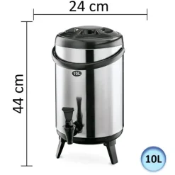 Thermobehälter, Thermogetränkebehälter, Getränkebehälter mit Zapfhahn - 10L