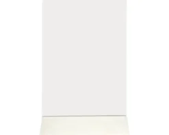 Tischaufsteller mit Edelstahlfuß transparent DIN A6