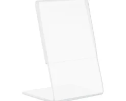 Tischaufsteller schräg transparent DIN A8