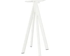 Tischgestell Infinity hoch Edelstahl 60×60×108 cm weiß
