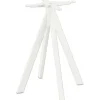 Tischgestell Infinity niedrig Edelstahl 60×60×72 cm weiß
