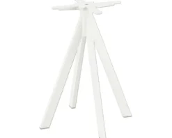Tischgestell Infinity niedrig Edelstahl 60×60×72 cm weiß