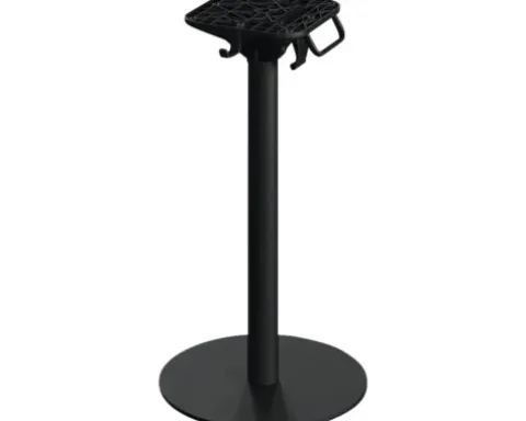Tischgestell Urban niedrig Outdoor Edelstahl 45×45×72 cm schwarz