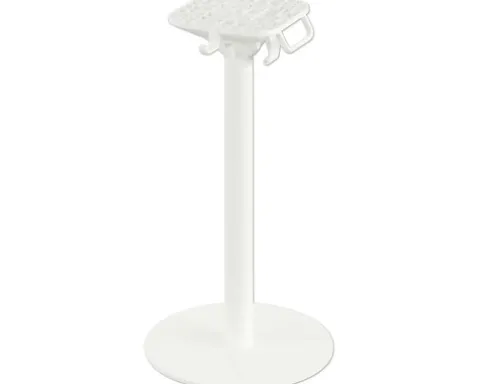 Tischgestell Urban niedrig Outdoor Edelstahl 45×45×72 cm weiß