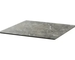 Tischplatte Galaxy Marble HPL 70×70×1,2 cm eckig grau