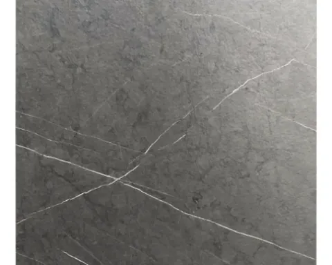 Tischplatte Midnight Marble HPL 70×70×1,2 cm eckig schwarz