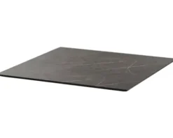 Tischplatte Midnight Marble HPL 70×70×1,2 cm eckig schwarz