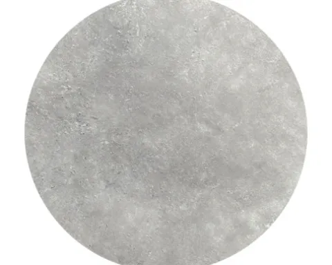 Tischplatte Moonstone HPL Ø 70 cm rund grau