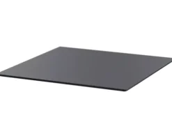 Tischplatte Schwarz Wood HPL eckig 70×70×1,2 cm schwarz