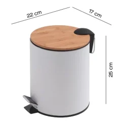 Treteimer mit SoftClose-Funktion 3 Liter | Ortensia