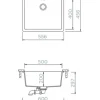 Unterbauspüle SCHOCK Greenwich N-100L U 556 x 456 mm puro GREN100LUPUR