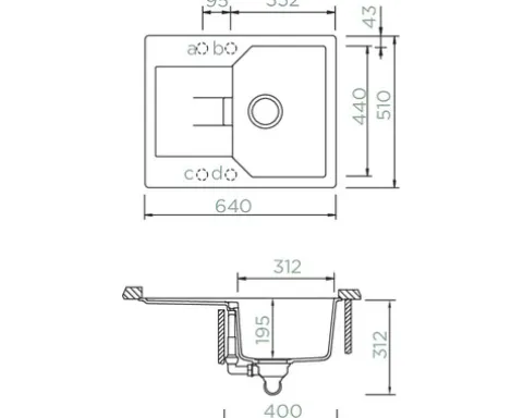 Unterbauspüle SCHOCK Manhattan D-100XS U 640 x 510 mm nero MAND100XSUGNE