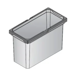 Vauth-Sagel Envi Free Mülleimer 20810 anthrazit 12 l Kunststoff 183 x 382 x 256 mm Ersatz-Eimer