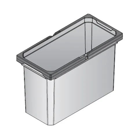 Vauth-Sagel Envi Free Mülleimer 20810 anthrazit 12 l Kunststoff 183 x 382 x 256 mm Ersatz-Eimer