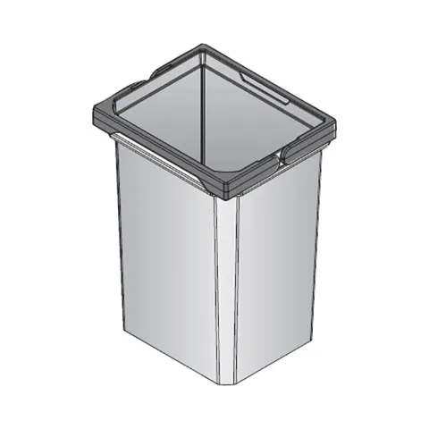 Vauth-Sagel Envi Free Mülleimer 10 Liter 20832 Kunststoff grau für Küche