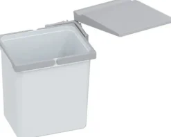 Vauth-Sagel Einbaumülleimer VS ENVI Single-15L 15,5 l silber grau