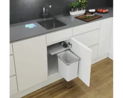 Vauth-Sagel Einbaumülleimer VS ENVI Single-12L 12 l silber grau