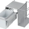 Vauth-Sagel Einbaumülleimer VS ENVI Space Water-Plus-22L 22 l silber grau