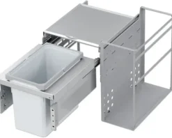 Vauth-Sagel Einbaumülleimer VS ENVI Space Water-Plus-22L 22 l silber grau