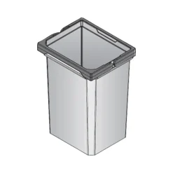 Vauth-Sagel Envi Free Mülleimer 10 l 230 x 191 x 326 mm Kunststoff anthrazit für Küche und Büro