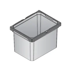 Vauth-Sagel Envi Free Mülleimer 10 l 230 x 302 x 216 mm Kunststoff anthrazit für Küche