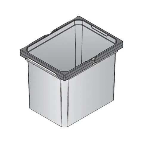 Vauth-Sagel Envi Free Mülleimer 12 Liter 20828 Kunststoff grau 230 x 302 x 256 mm für Küche