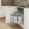 Vauth-Sagel Mülltrennsystem VS ENVI Center-4-39L Anzahl Fächer 4 12 Liter 9 Liter silber grau