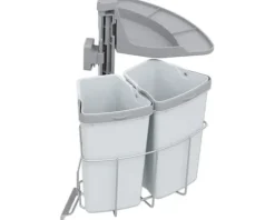 Vauth-Sagel Mülltrennsystem VS ENVI Center-2-18L Anzahl Fächer 2 9 Liter silber grau