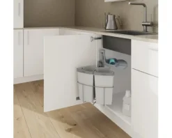 Vauth-Sagel Mülltrennsystem VS ENVI Center-2-18L Anzahl Fächer 2 9 Liter silber grau